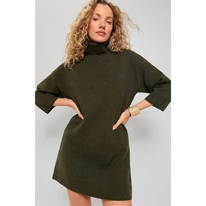 Tuckernuck Vivianne Dress Size S Moss Olive Green Sweater Mini Pomander Place - Picture 1 of 14