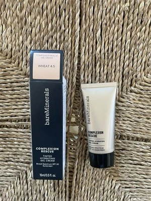 BareMinerals Comp Rescue Tinted Hydrating Gel Cream Wheat 4.5 - 0.5 fl oz NEW - Image 1 of 4