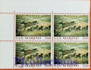 4601- SAN MARINO 1996 CINQUANTENARIO DELL'UNESCO FULL BLOCK 4 STAMPS MNH - Bild 1 von 1
