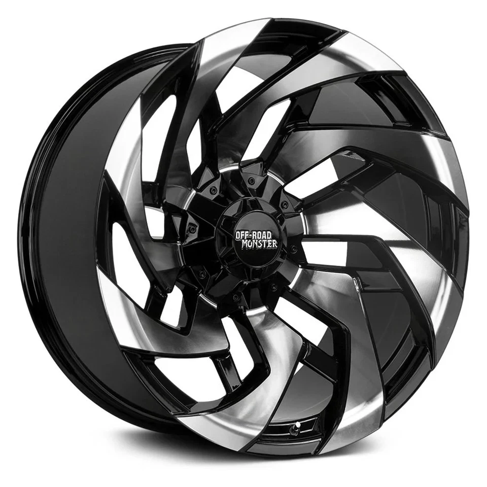 Off-Road Monster M24 Wheel 22x12 (-44, 5x127, 78.1) Black Single Rim - Image 1 of 2