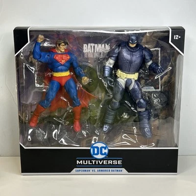 SUPERMAN VS ARMORED BATMAN McFarlane Toys DC Multiverse 7" Action Figure 2 Pack - Image 1 of 4