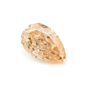 0.27 Ct Natural Fancy Light Color Orange Diamond Pear VS2 GIA Certified Rare - Picture 1 of 7