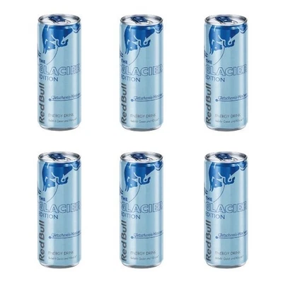 6er Pack Red Bull Glacier Limited Edition - Gletschereis-Himbeere-Geschmack - Bild 1 von 4