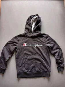 Champion AUTHENTIC ATHLETICWEAR Hoodie Sweatshirt Youth Boys Girls Size M Black - Picture 1 of 7