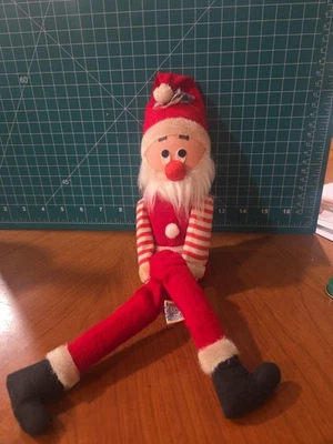 Dakin Tree Hugger Santa Vintage Bells Cheeky Santa Christmas  - Image 1 of 4