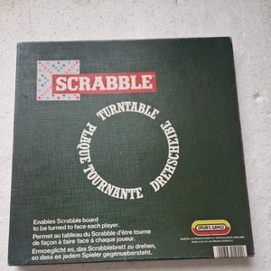 Vintage Scrabble Turntable Spears Boxed Board Game Accessories Retro - Picture 1 of 12