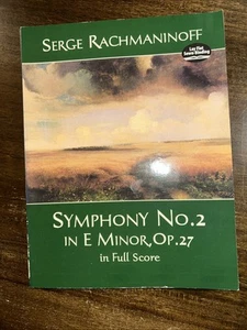 Rachmaninoff: Symphony No. 2 in E Minor, Op. 27, in Full Score Dover Pub #PGC1BN - Foto 1 di 5