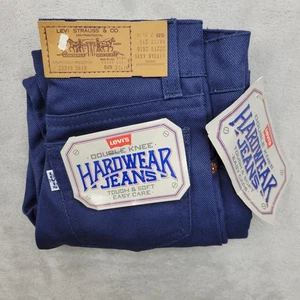 Vintage Levis Jeans Boys 7 Slim Double Knee Made USA Hardware 80s Kids Pants - Picture 1 of 10