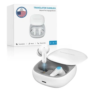 M3 AI Translation Earbuds Echtzeit, Offline Übersetzer Gerät in 144 Sprachen... - Bild 1 von 9