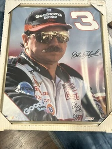 FOTO FIRMADA EN PLACA Nascar Dale Earnhardt - Imagen 1 de 4