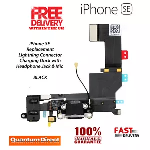 NEW iPhone SE 1st Gen (2016) Replacement Port/Charging Dock Assembly - BLACK  - Picture 1 of 3