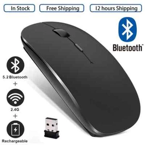 Rechargeable Wireless Mouse Bluetooth Mouse Computer Ergonomic Mini Usb Mouse - Picture 1 of 21