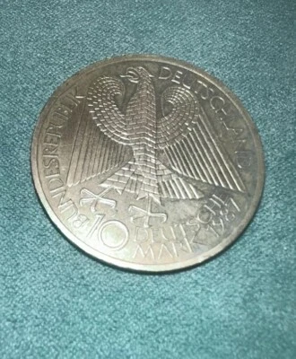 Moneda de plata 750 aniversario Alemania 1987 10 marcos Berlín Foto 1 de 2