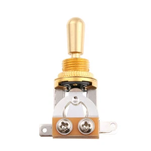 3-Way Toggle Switch w/Brass Tip Cap for Gibson Epiphone Les Paul Guitar - Picture 1 of 6