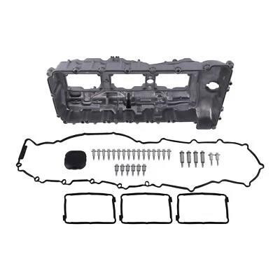 Cubierta y junta de válvula de motor de aluminio para BMW X3 X5 X6 335i 535i xDrive 2011-2014 Foto 1 de 4
