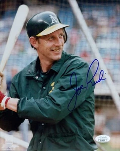Foto brillante firmada por Joe Rudi Oakland Athletics 8x10 autenticada por JSA - Imagen 1 de 2