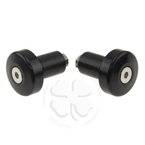 Handle Bar End CNC Stealth Black Hollow 7/8" Bars 6mm Slug Weight Slider - Picture 1 of 2