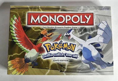 2016 Monopoly Pokemon Johto Edition Board Game Lugia Ho-Oh Complete No Tokens - Image 1 of 4