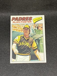 Alan Foster San Diego Padres Signed Auto 1977 Topps #108 ~ COA