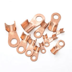 Copper Ring Crimp Terminal 0.5~200mm² Wire Open End Electrical Cable Connector - Picture 1 of 6