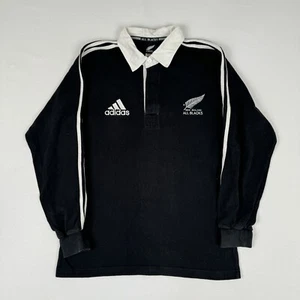 Maglia Vintage ADIDAS 1999 Nuova Zelanda All Blacks Rugby Manica Lunga Taglia Uomo S - Foto 1 di 12