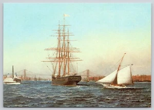 Postal de barco Samar óleo sobre lienzo sin publicar 4x6 (B50) - Imagen 1 de 2