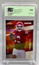 Caleb Williams 2022 Leaf HYPE! #96 White Shimmer 1 of 1 Rookie Card PGI 10