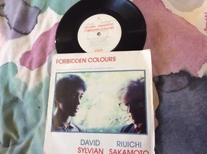 David Sylvian Riuichi Sakamoto Forbidden Colours 7” Vinyl Picture Cover - Picture 1 of 2