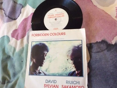 David Sylvian Riuichi Sakamoto Forbidden Colours 7” Vinyl Picture Cover - Image 1 of 2