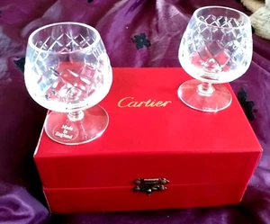 GAFAS DE CRISTAL CARTIER SNIFTER ORIGINALES CAJA FORRADA DE TERCIOPELO EXCELENTE~ EXCEPCIONAL - Imagen 1 de 13