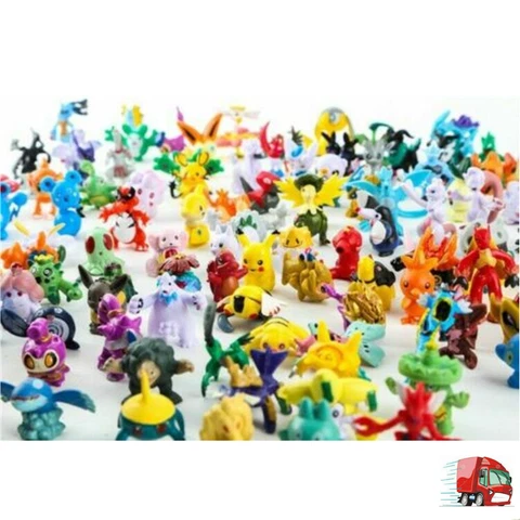 Wholesale 144 pcs Pokemon Mini PVC Action Figures pikachu Toys Kids Gift party Cover