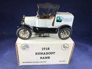 D3-97 ERTL 1:25 SCALE DIE CAST BANK - FORD 1918 RUNNABOUT - THUNDER HILLS GOLF - Picture 1 of 6