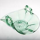Cooperative Flint Glass 533 Green Elegant Glass Bon Bon Bowl Mint Dish Vintage