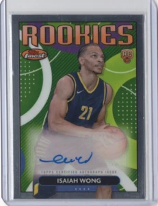 Scheda ISAIAH WONG NBA Pacers 2023-24 Topps Finest RC Auto #RFA-IW - Foto 1 di 2