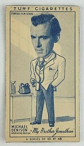 1949 Turf Famous Film Stars #48 Michael Denison