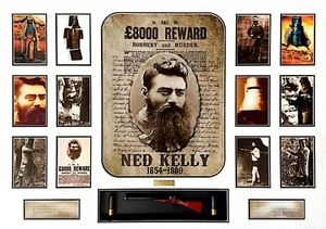New Ned Kelly Limited Edition Memorabilia Framed Size 70cm x 100cm - Bild 1 von 1