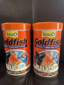 2 X Tetra Goldfish Flakes 2.2 Ounces, Balanced Diet, Clear Water Formula - Picture 1 of 3