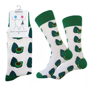 One Pair AVOCADO SOCKS Polka Dot Dress Socks Cotton Size 10-13 - Picture 1 of 3