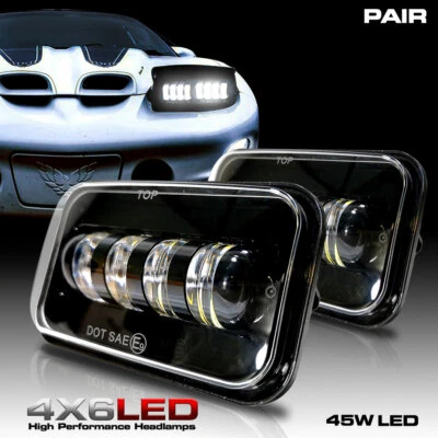 Faros LED Faros para Pontiac Trans Am 1998 a 2002 Proyector Negro 2x Foto 1 de 4