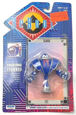 Irwin - ReBoot Collectible 3" Action Figure - Slash - New on Card Cover