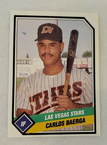 1989 CMC 18 CARLOS BAERGA LAS VEGAS STARS MINOR LEAGUE ROOKIE NM+