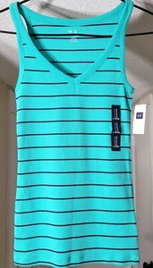 SMALL GAP Women's Athletic Modern Tank Top Yoga Workout Shirt Stretch Extensible - Picture 1 of 6