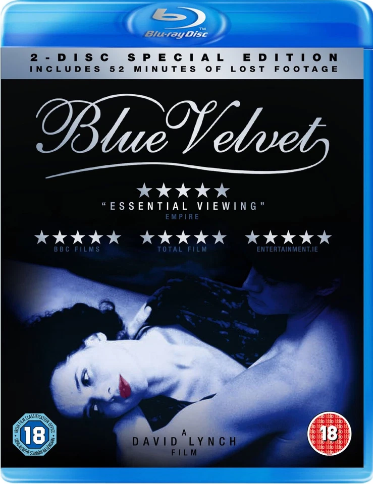 Blue Velvet Blu-ray Special Edition Inc Lost Footage DVD Region 2