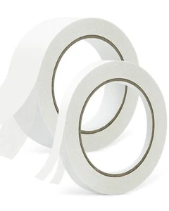 2Rolls Double Sided Sticky Fabric Tape Adhesive Sewing Tape for Curtains Clothes - Picture 1 of 6