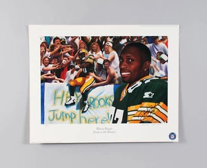 Robert Brooks Signed Lithograph Green Bay Packers - COA - Picture 1 of 8