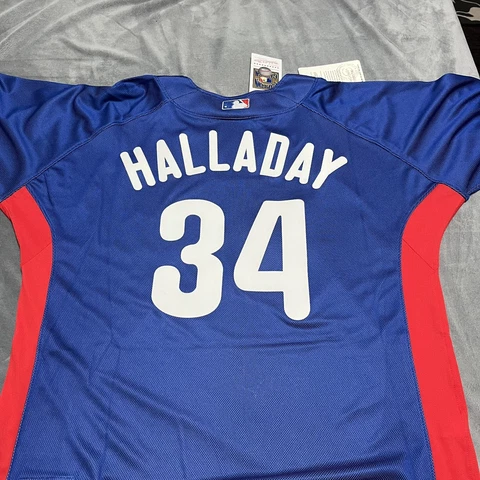 Roy Halladay #34 Phillies Authentic Mitchell & Ness 2010 Mens Jersey Size 44 L Cover