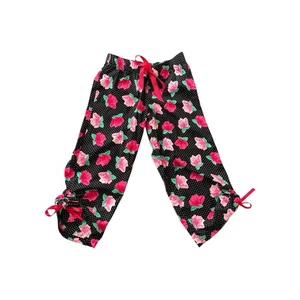 Vintage Xhilaration Damen M Rose Pyjama Hose Y2K Schlafanzug Nachtwäsche Herz Girlie - Bild 1 von 5