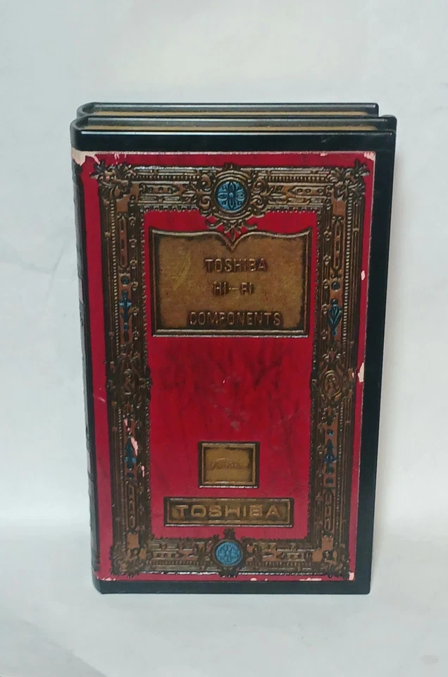 RARO! Encendedor de escritorio apilado vintage IM Corona TOSHIBA HI-FI publicidad 2 libros Foto 1 de 4