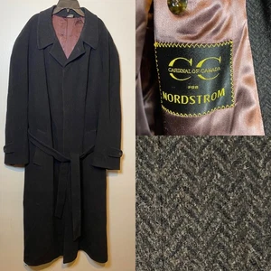 Cardinal of Canada Overcoat Mens 46 L Wool Tweed David Nordstrom Pea Coat - Picture 1 of 16