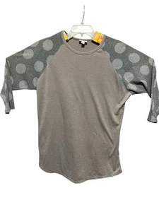 Lularoe Randy 3/4” Sleeve Raglan Baseball Type Shirt Super Soft Fabric Womens XL - Picture 1 of 3